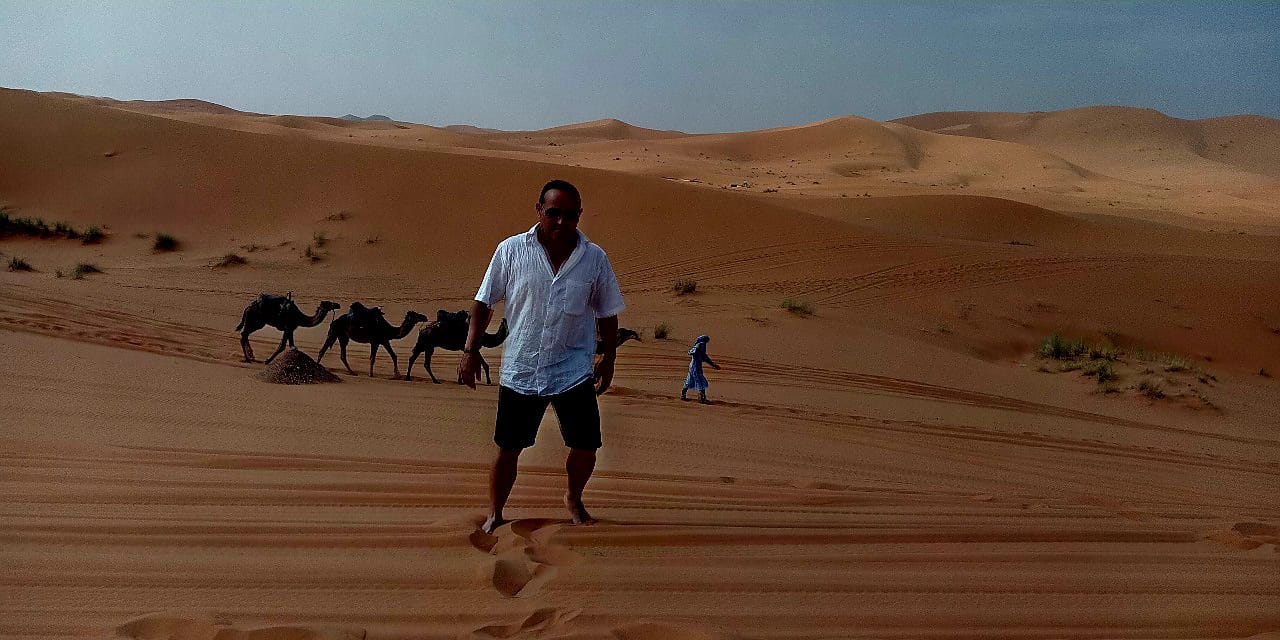 Mouhcine Leading Desert Camel Tour