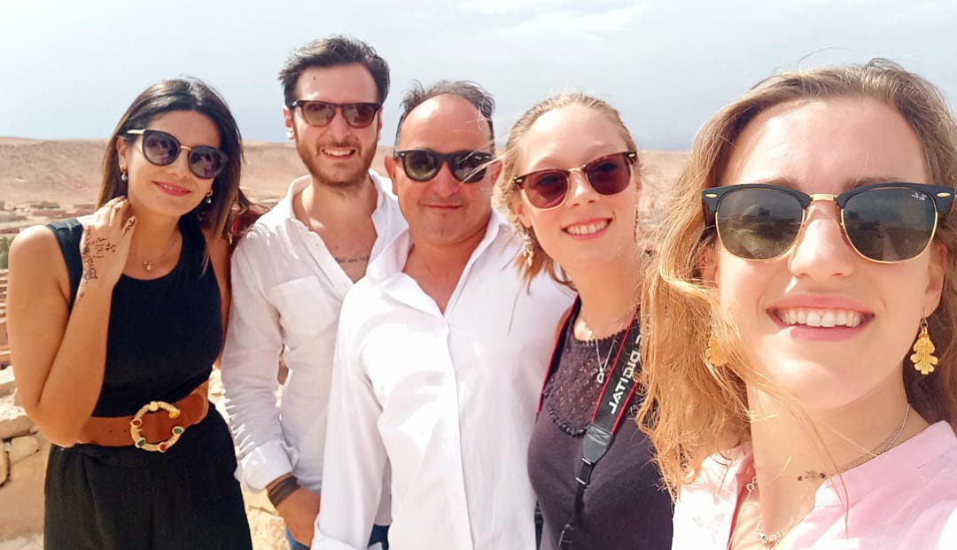 Happy Tourists Desert Selfie