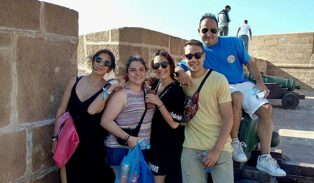 Group Photo at Historical Ruins